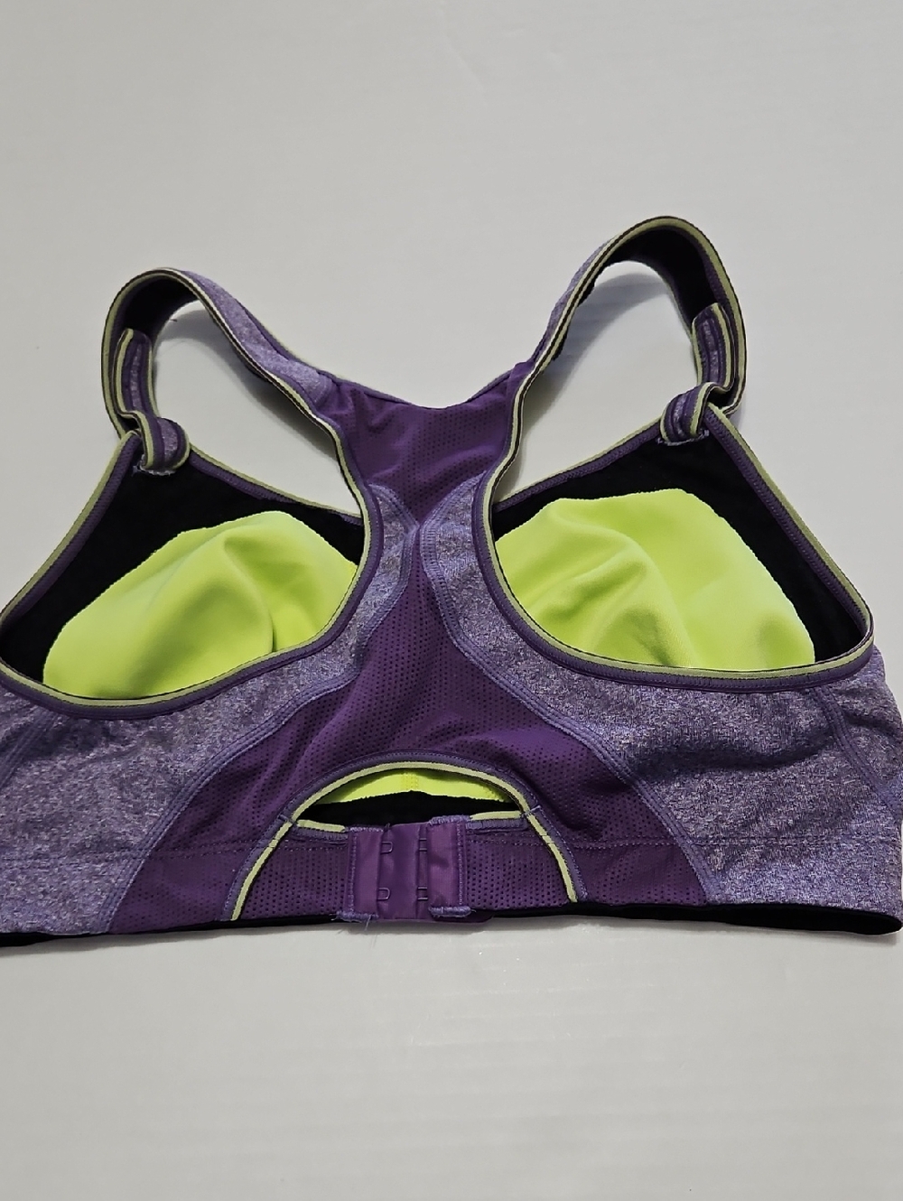 Moving Comfort Rebound Racer Purple Supportive Racerback Sports Bra Size 36D - Picture 2 of 7